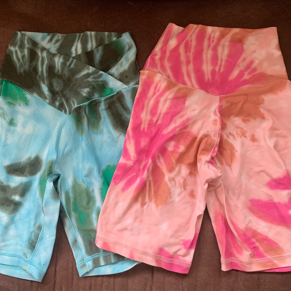 aerie crossover waist shorts bundle
